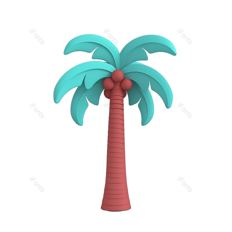 元素图片,卡通元素,夏天PNG,椰子免抠素材